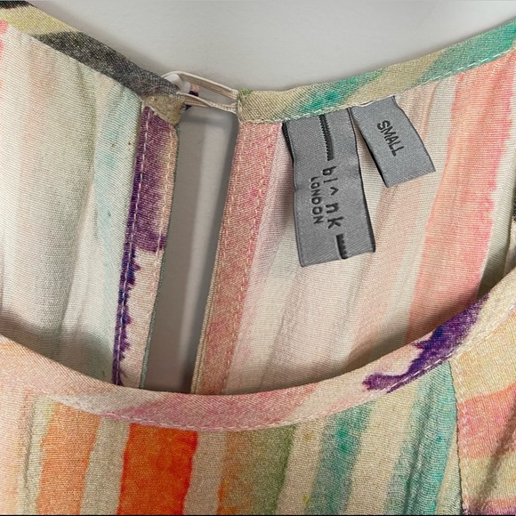 Anthropologie Blank London Gallery Row Edinburgh Striped Wide Leg Jumpsuit S - Picture 9 of 16